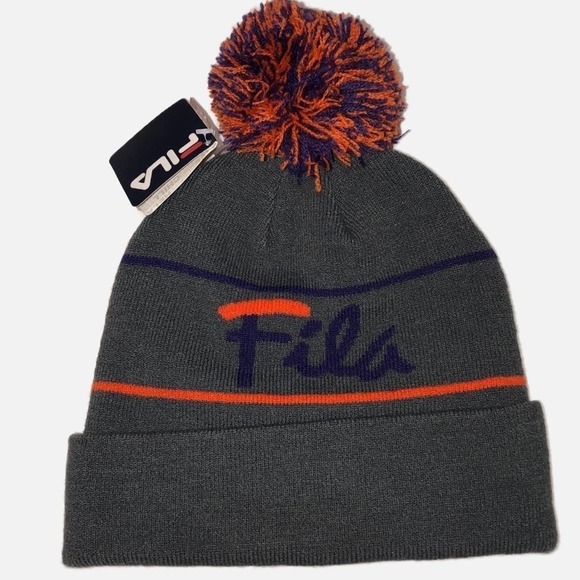 Fila Script Cuff Beanie Knit Hat - Picture 1 of 5